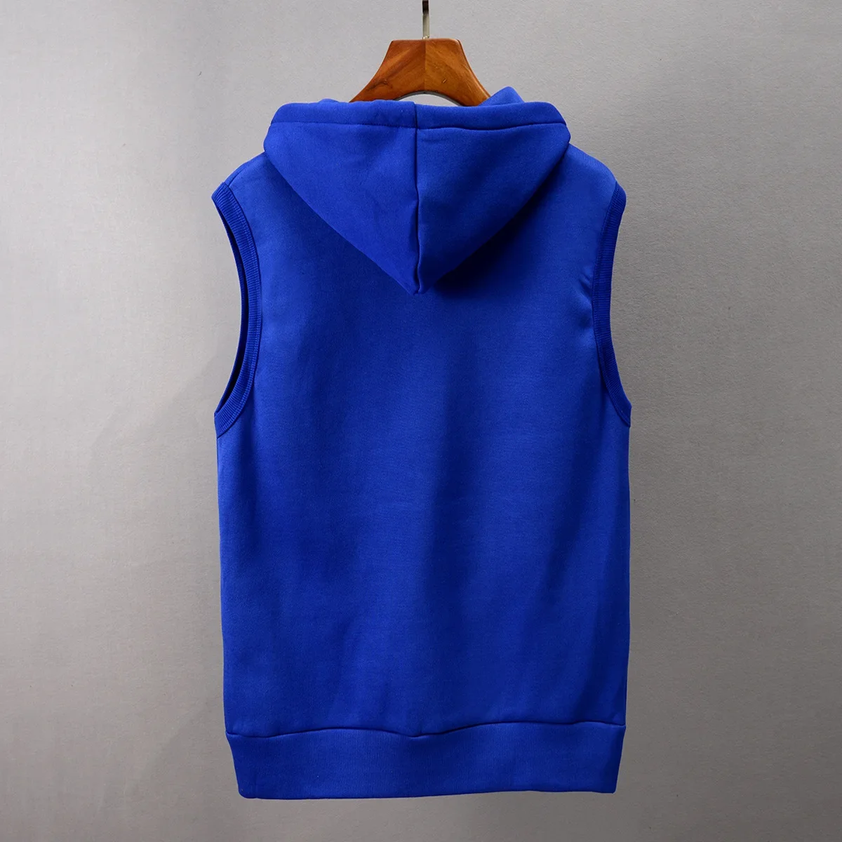 Men's Summer Faux Fur Hooded Vest View 1