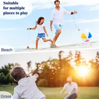 New Elastic Return Sponge Ball Nylon String Game Exercises Rubber Hand Ball Kids Toys Finger Band Ball Outdoor 2