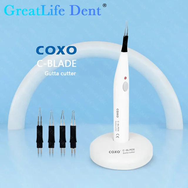 GreatLife Dent COXO C-BLADE Gutta Cutter Dental Endodontic Teeth Whitening Oral Dental Obturation System Gutta Percha with 4Tips