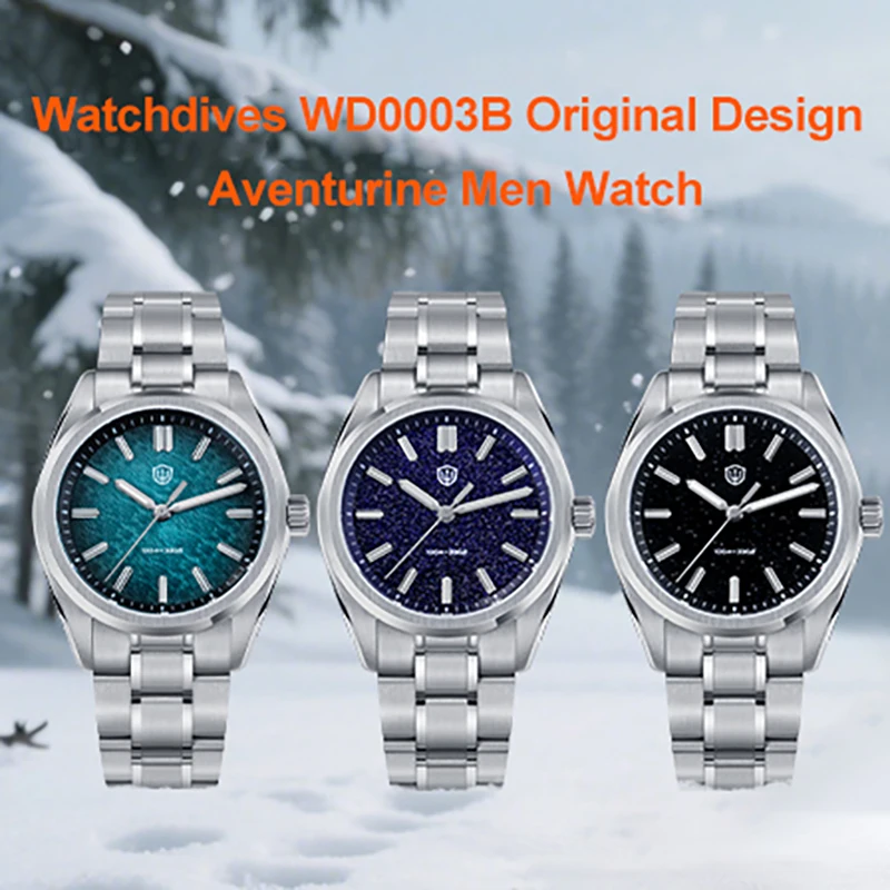 大幅値下げ Watchdives WD0003B‌アベンチュリン・ダイヤル腕時計 大幅値下げ Watchdives WD0003B‌アベンチュリン・ダイヤル腕時計