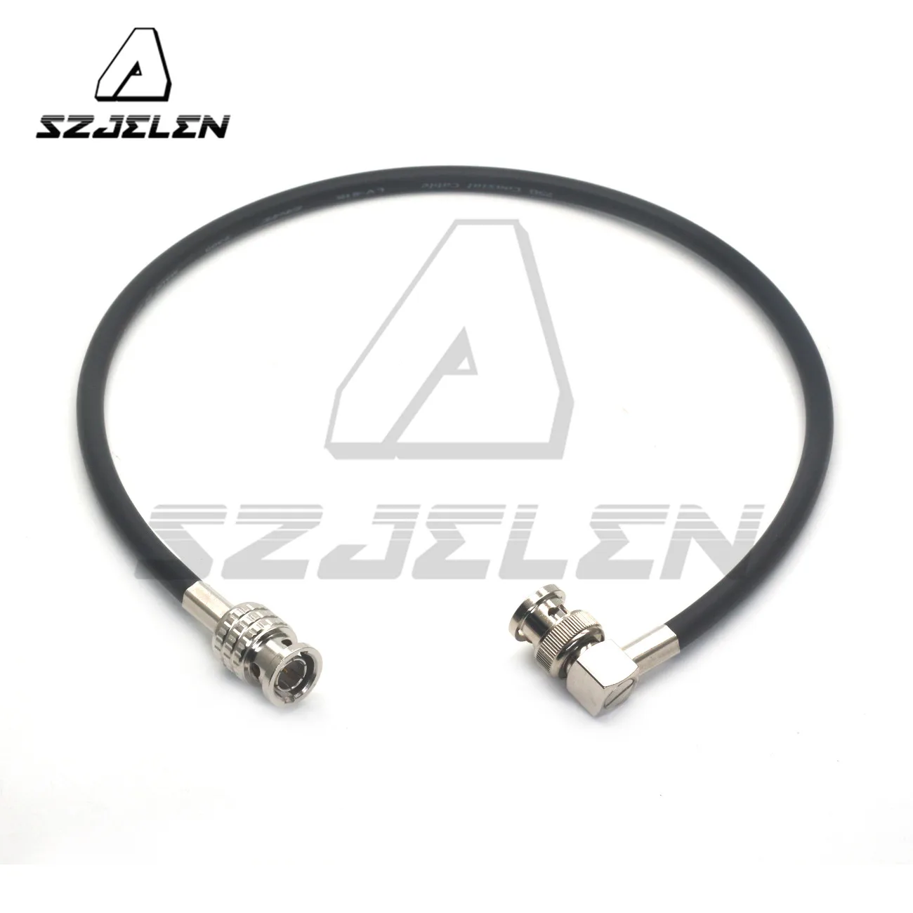 Cabo Video do Hd-sdi para o Monitor Ângulo Direito Bnc ao Ângulo Direito Cabo Coaxial do Bnc 75 o Canare Lv61s 12g