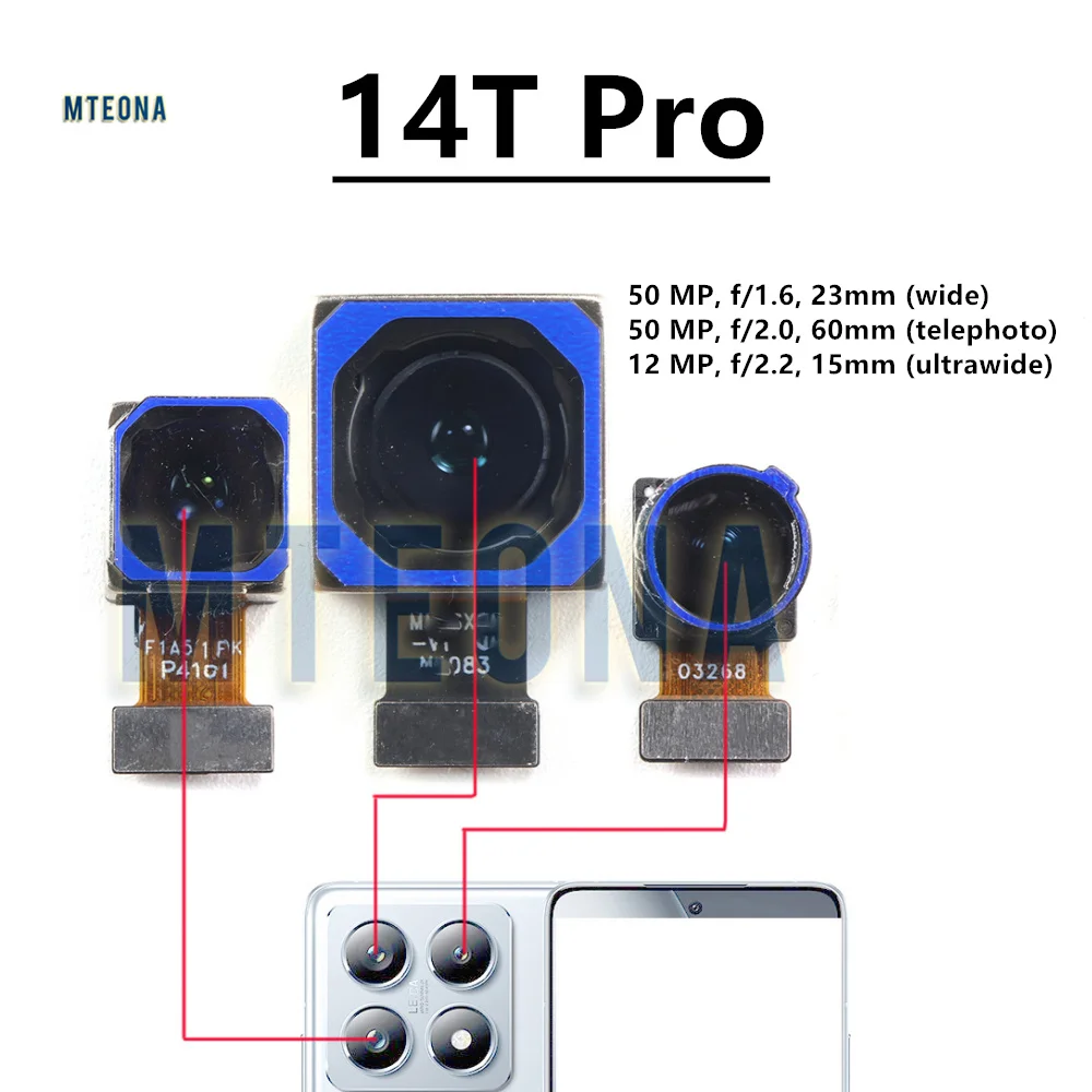 Back Big Rear Main Camera Module For Xiaomi 14T / Mi 14 Pro Small