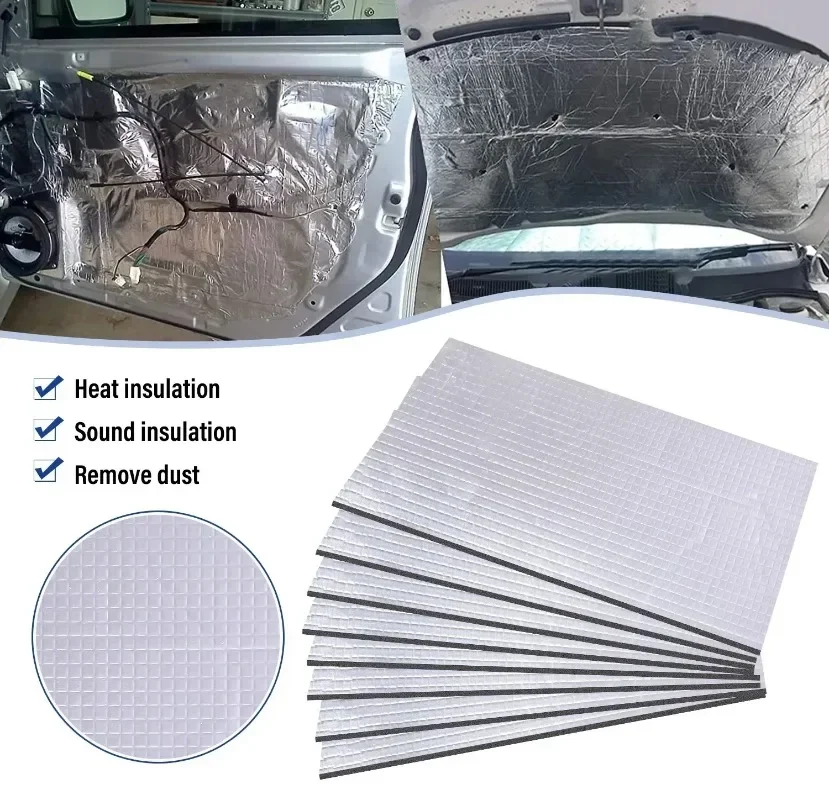 Heat Shield Thermal Sound Insulation Proofing Deadener Mat Car Noise Control Acoustic Dampening Moistureproof Waterproof Fire sound proof mat sound insulation mat sound deadener mat heat insulation mat