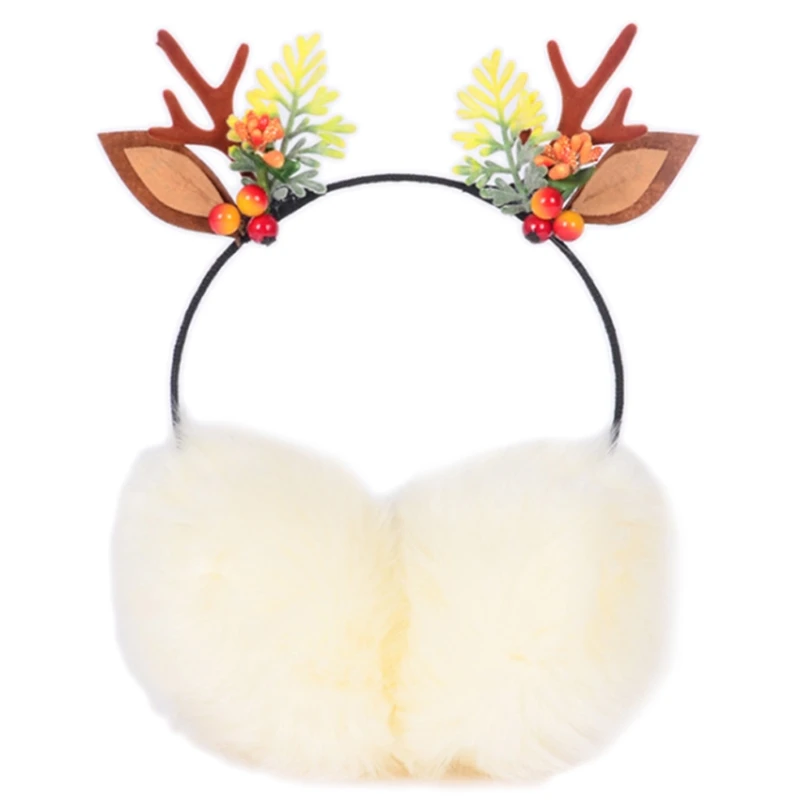 새로운 스타일 엘크 Earcaps 양털 겨울 귀마개 어린이를위한 순록 귀마개 귀여운