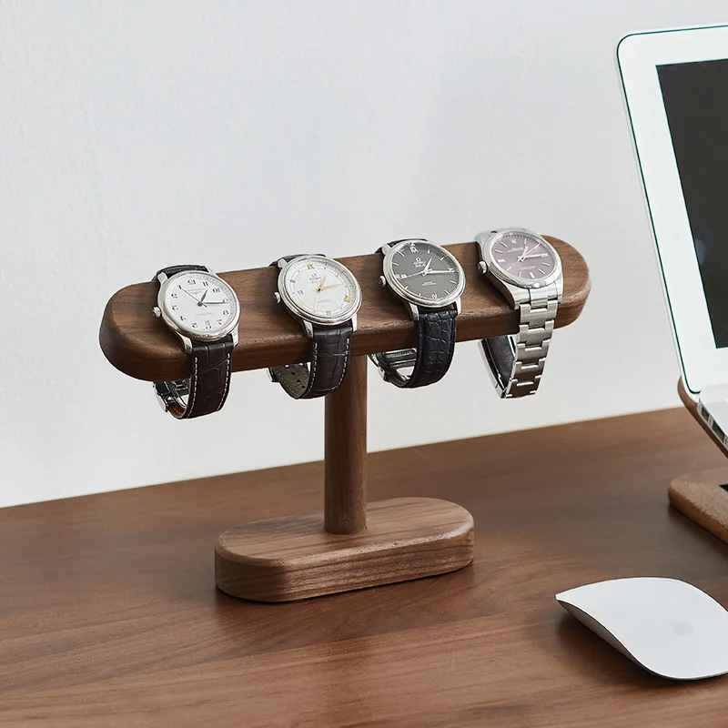 Table-Solid-Wood-Watch-Holder-Organizer-Creative-Necklace-Watch-Stand ...