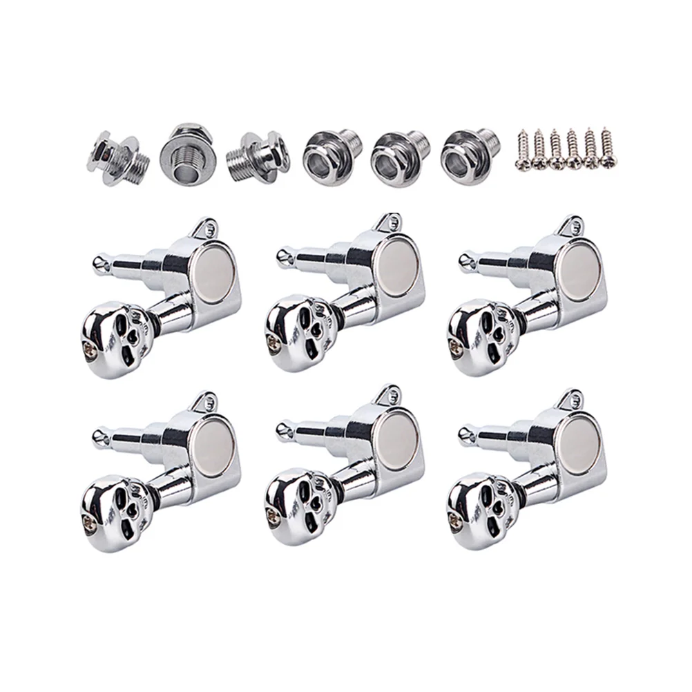 

1 Set Tuning Pegs 6R Guitar Shape Tuning Pegs Tuners Machine Tuners Key for DIY Repair Guitar Musical Accessories