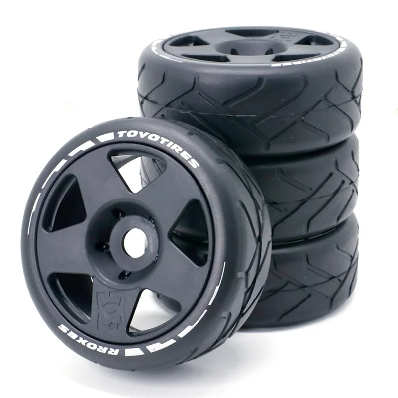 

10 m 1/8 Scale RC Off Road Tires Wheel 17mm Hex for ARRMA Redcat Team VRX WR8 Hobao,Black