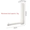 Clothes Rack Wall-mounted Storage Hangers Dormitory Students Hangers Hooks Simple Folding Non-slip Clothes Hangers Clothing Rack 6