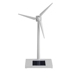 Mini Solar - Powered Windmill for Kids - Home Decoration & Educational Tool (WHITE)