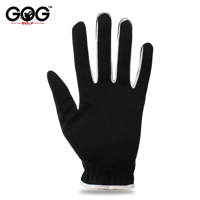 Pack of 10 PCS Men's Golf Gloves Breathable Black Soft Fabric Brand GOG Golf Glove Left Hand Drop Ship 3