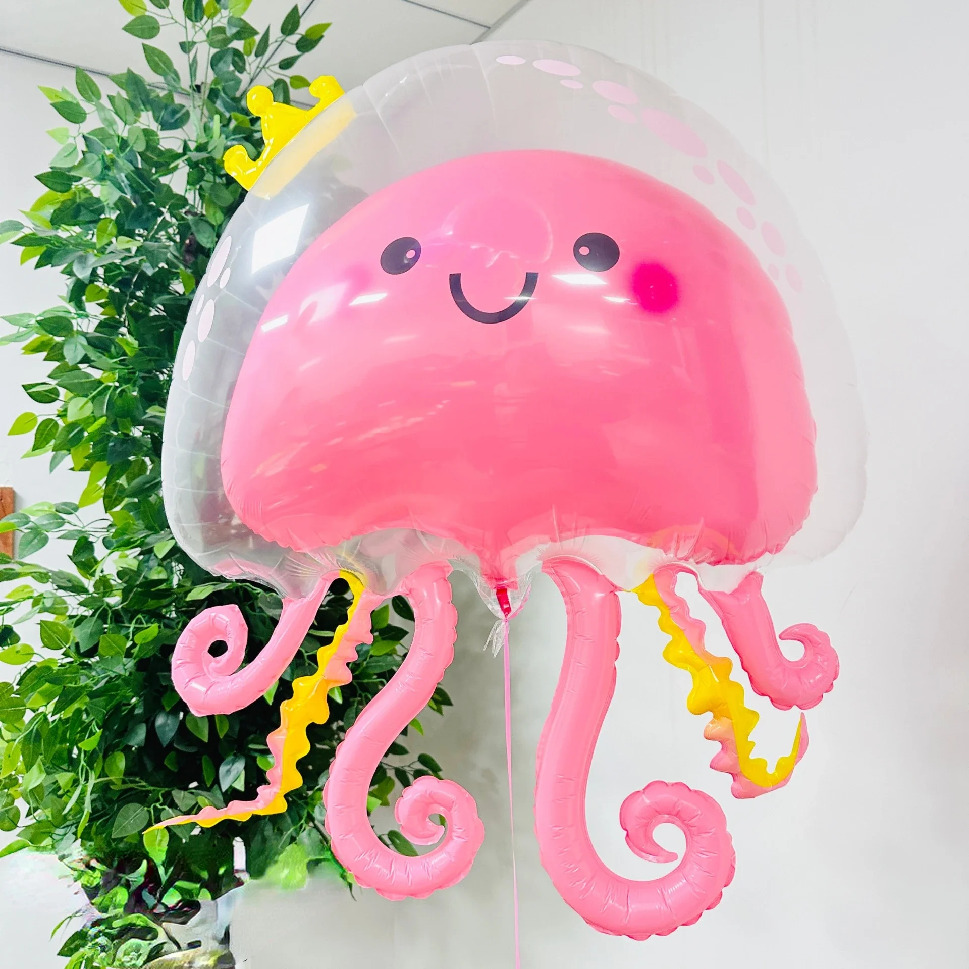 Large Cartoon Jellyfish Balloon Under The Sea Theme Children Birthday Party Octopus Inflatable Balloon for Mermaid Party Decor