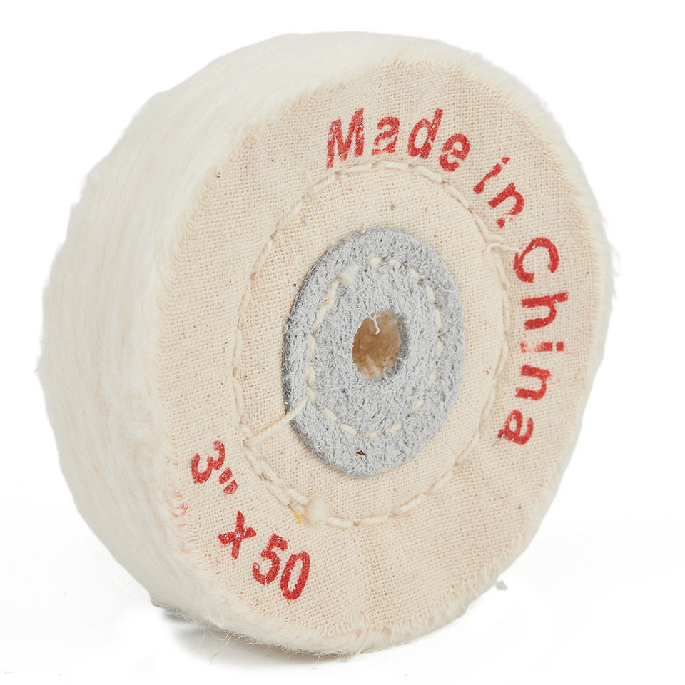 3inch White Cloth Buffing Polishing Wheels Buffer Polish Grinder Pad Wood Metal Polishing Tool For Abrasive Tools Power Tool