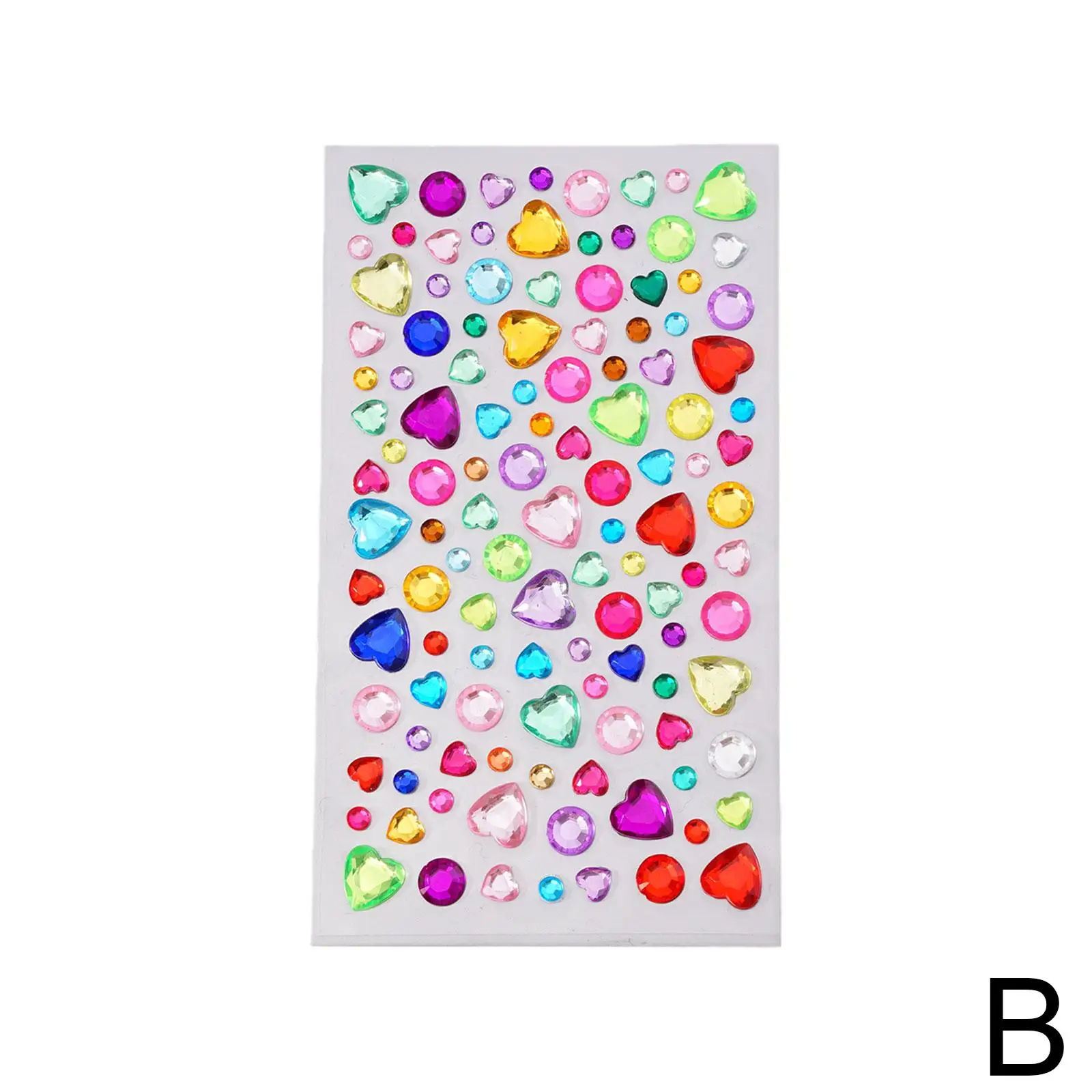 Kinder 3D Edelstein AufkleberDIY Acryl Diamant Kristall Selbstklebende Aufkleber Funkelnden Strass Aufkleber für kinder Mädchen Dekor U0K2 – Detail 27