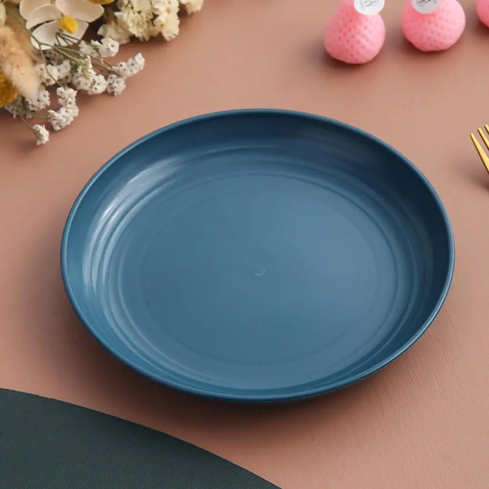 Multifunction Plate Dinnerware Set Versatile Bpa-free Round Dinner Plates Ideal for Serving Dumplings Vegetables Fruits