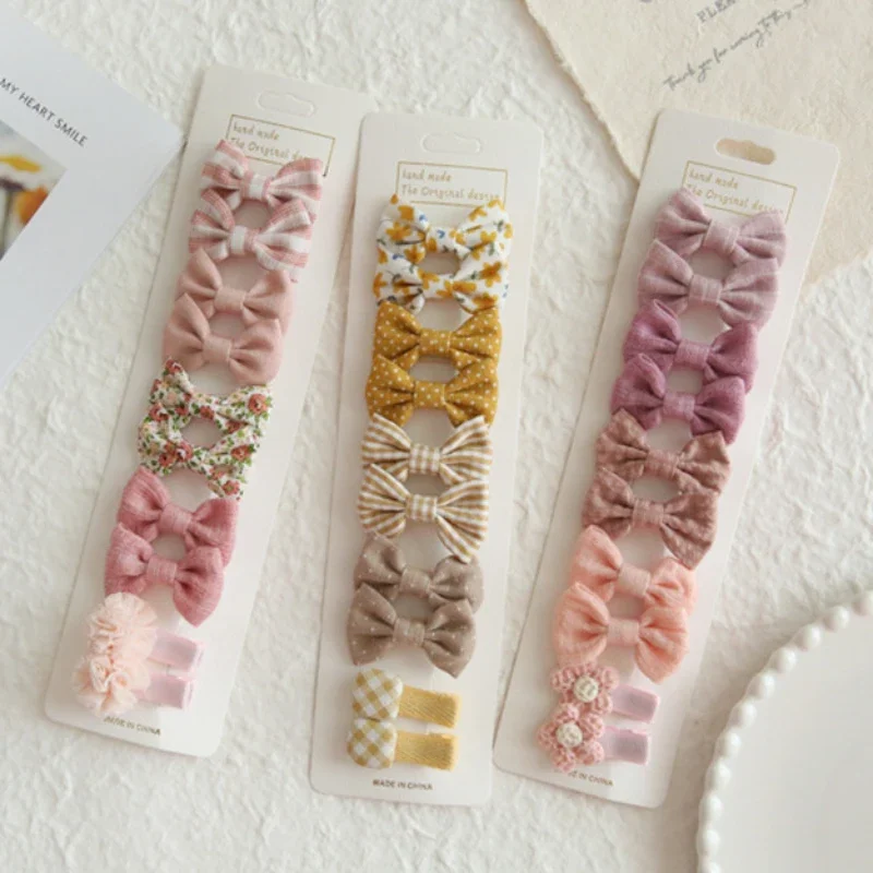 10Pcs/Lot Children's Girl Hairpins Cute Headwear Hair Accessories Bow For Babys Scrunchie Hair Clips Kids Barrettes Headwear 3