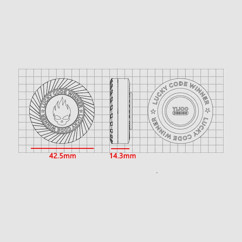 창의적인 휴대용 EDC 데몬 핑거 자이로 래칫 기계식 푸시 카드 장난감 도구