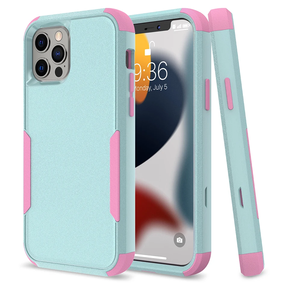 Shockproof Phone Case For iPhone 11 12 13 Pro 13Mini Solid Color Cellphone Cover For iPhone 13Pro XS Max X XR 8 7 6 Plus SE apple mag safe charger