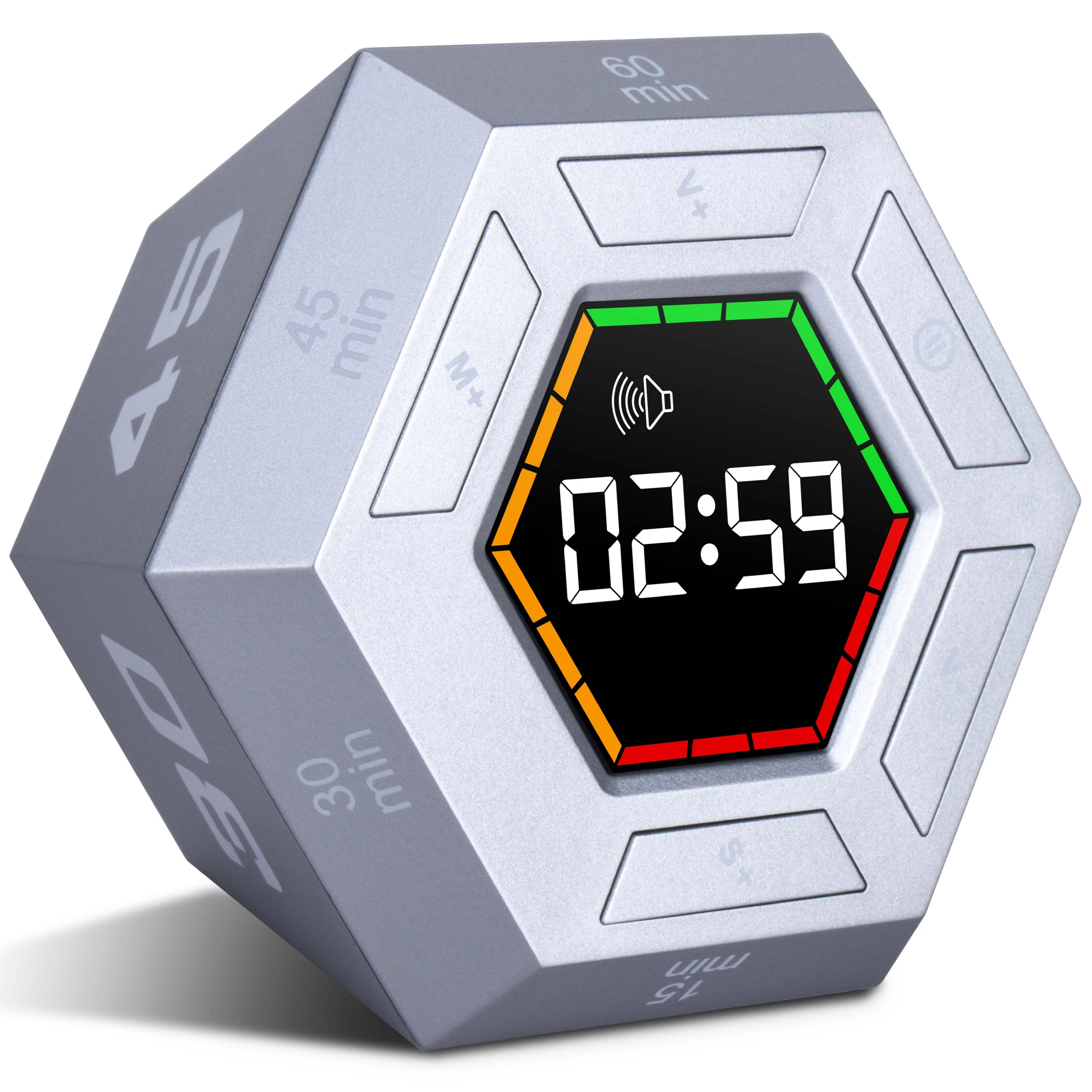 JEAP Timer da Cucina Magnetico | Timer Digitale LED con 3 Livelli di Volume | Ideale