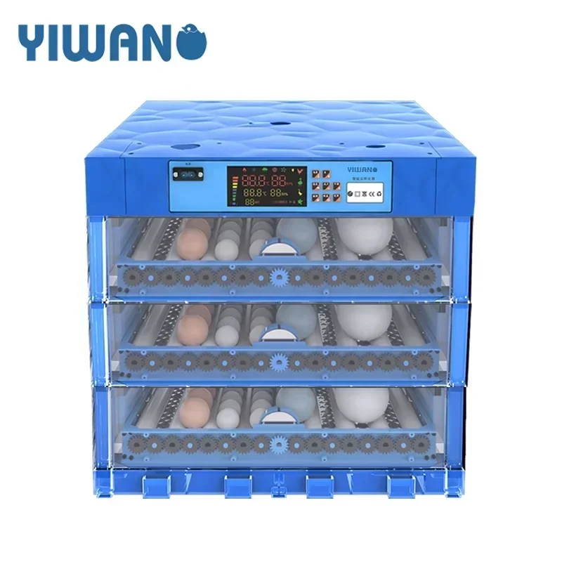 YIWAN farm use 64-320 eggs automatic dual power 192 chicken egg incubator