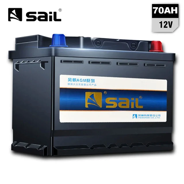 Sail AGM battery 12v 70Ah cycle battery starting for car Audi benz bmw  battery vehicle battery for Volkswagen AG Car - AliExpress