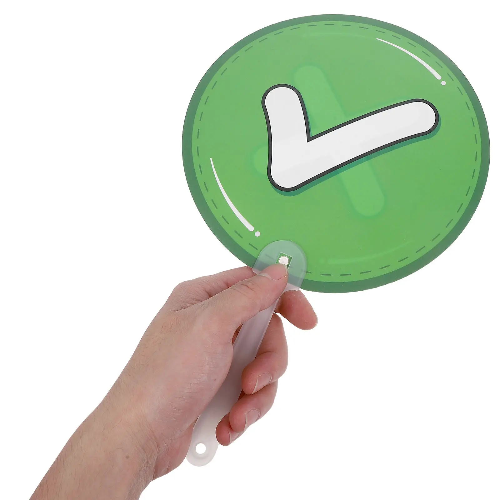 8pcs 인터랙티브 패들 학생 피드백을 위한 양면 휴대용 표지판 플라스틱 교사 반응 도구 학교 용품