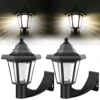 Solar Fence Lamp LED Wall Light Garden Lawn Light Retro Solar Lantern Patio Wall Lamp Decor for Park Fenced Yard Path Lighting 1