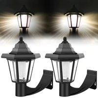 Solar Fence Lamp LED Wall Light Garden Lawn Light Retro Solar Lantern Patio Wall Lamp Decor for Park Fenced Yard Path Lighting 1