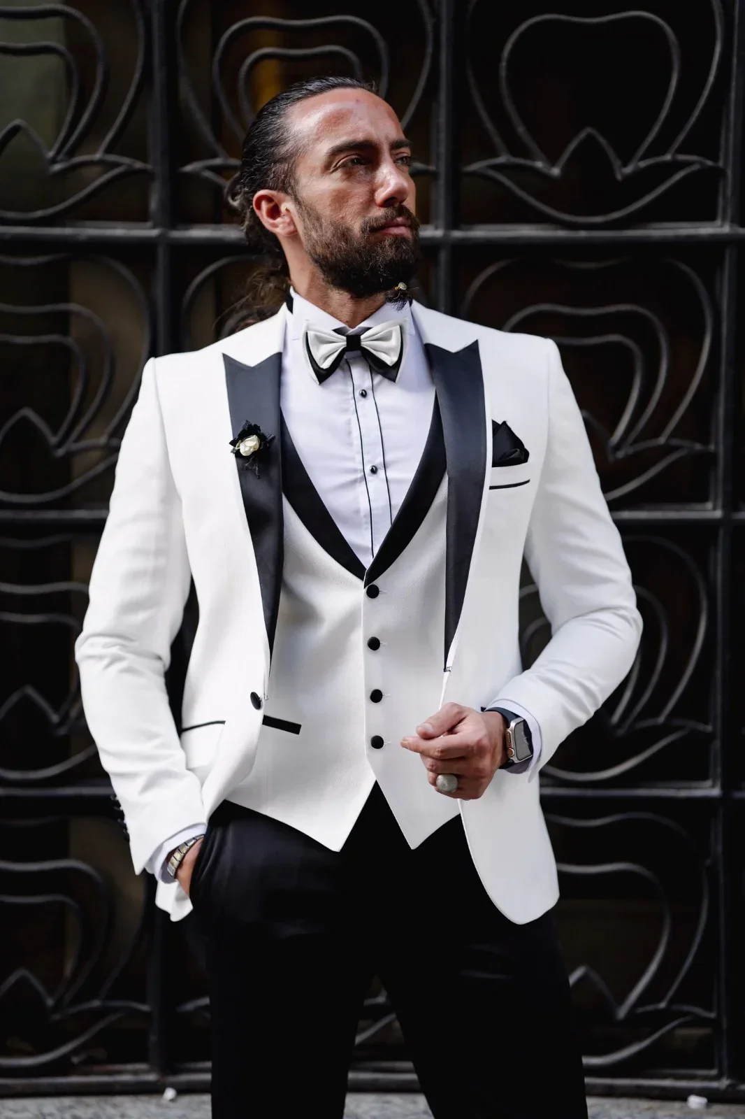 

2024 New Fashion Wedding Suits For Men 3 Pieces Formal Elegant Male Suits Groom Tuexdos Blazer+Vest+Pants Costume Homme Mariage