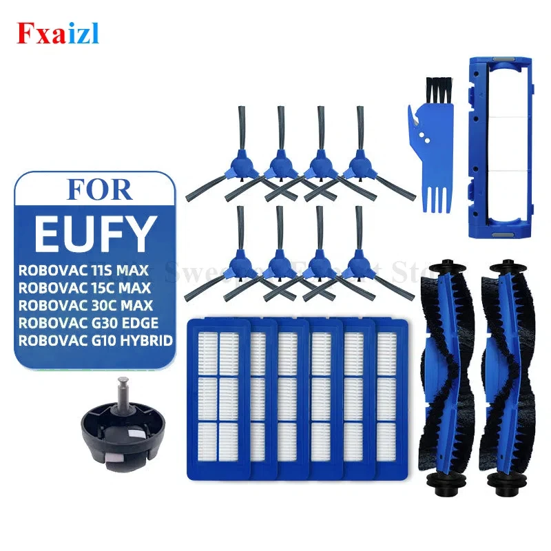 لـ Eufy RoboVac 11S Max، 15C Max، 25C Max، 30C Max، G10، G20، G30 Edge Hybrid، G32 Pro ملحقات فلتر جزء المكنسة الكهربائية — صورة 1