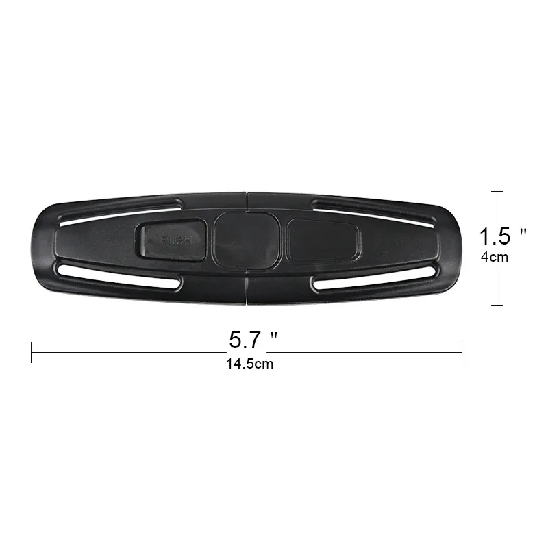 Car Seat Belt Accessory Seat Belt Clip Lock 2pcs Car Baby Safety Seat Strap Belt Harness Chest Clip Buckle Latch Nylon Safe Lock Locking Buckle Clips Car Accessories