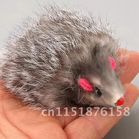 

1Pcs 18cm Cat Pet Toys Real Fur Cat Long-haired Tail Feathers Mice Mouse Rabbit Cat Dog Toys New
