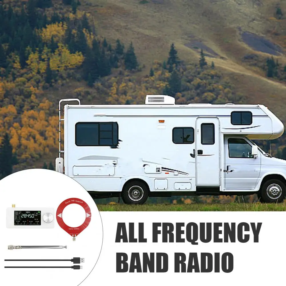ATS-mini SI4732 0.5-108MHz Radio 1.9" IPS Screen Pocket SSB Radio With Antenna FM/AM All Band ESP32 Receiver