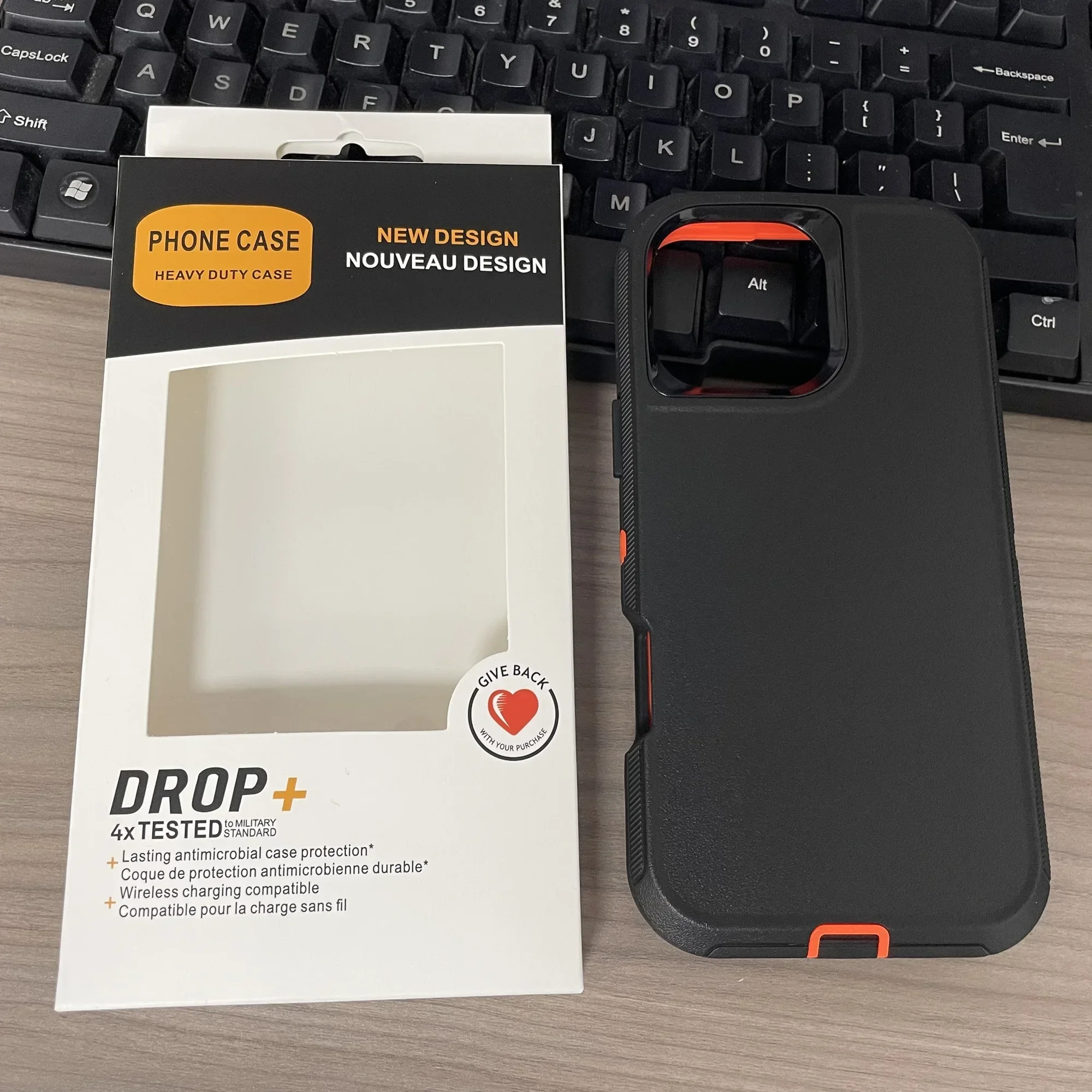 Dual Layer Heavy-Duty Shockproof Rugged Phone Case with Box