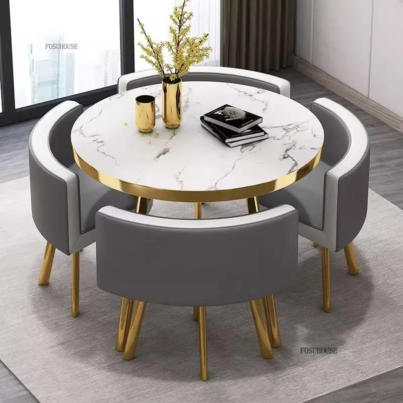Light Luxury Home Furniture Modern Dining Tables High-end Reception Negotiation Dining Tables Restaurant Design Table and Chair