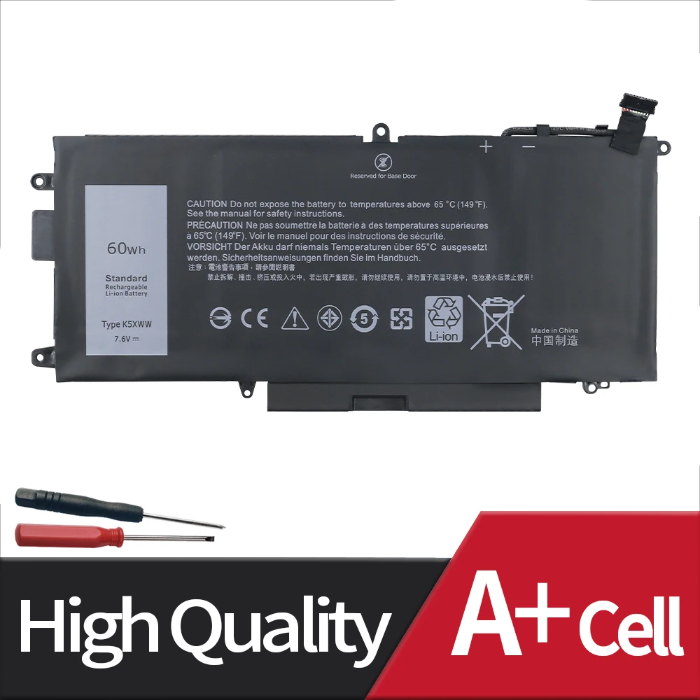 Bateria para Dell Latitude 5289 E5289 7389 L3180 7390 em Series Laptop 71tg4 725ky N18gg 6cyh6 P29s 7.6v 60wh Novo K5xww - Imagem 3
