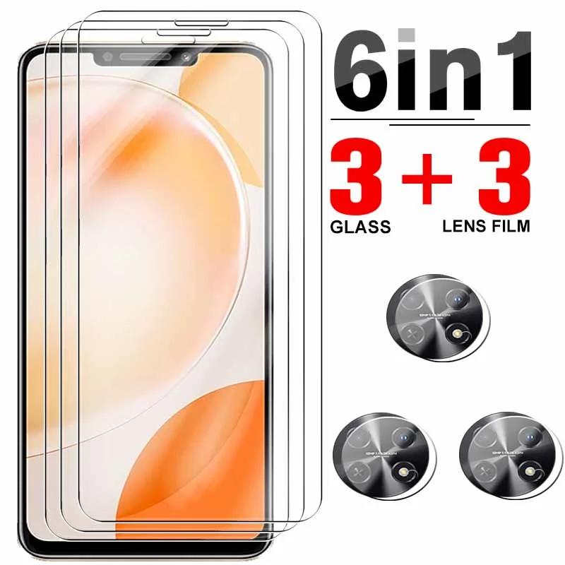 

6in1 Tempered Glass For Huawei nova Y91 Screen Protectors For Huawei Enjoy 60X Huawey novay91 Camera Lens Protective Film 6.95In