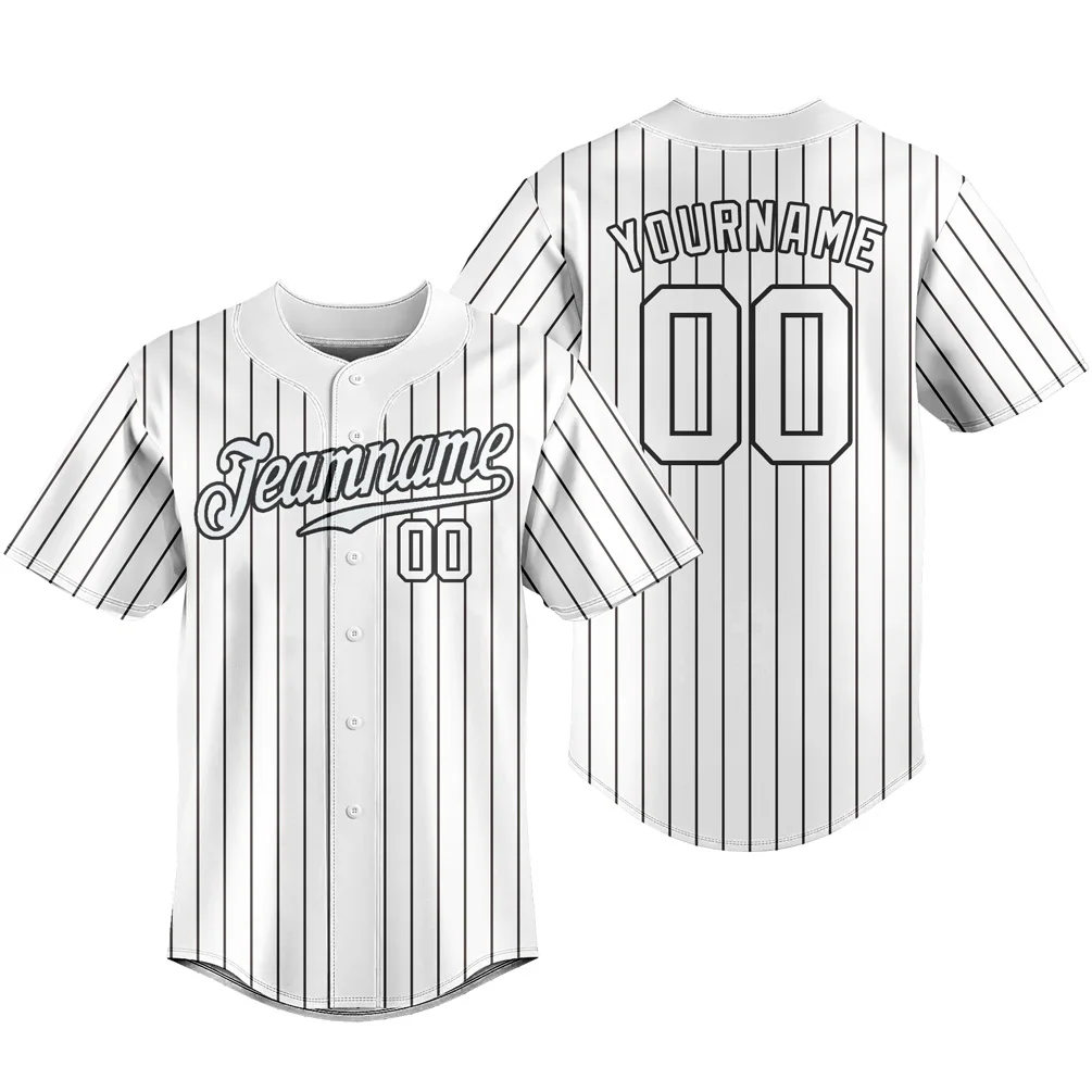 Baseball Jersey Full Botton T-shirts Breathable Sportswear Team Traning Uniform for Men Women