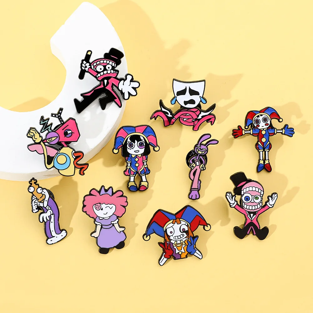 Novità The Amazing Digital Circus Series Spille Smaltate Creative Cartoon Figure Spille Distintivi Per Risvolto Collezione Regali Per I Fan