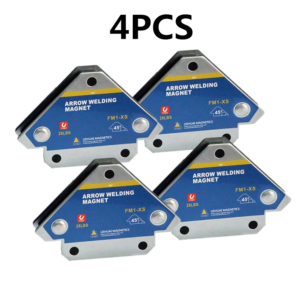 

4PCS/Set Magnetic Welding Holders Angle Soldering Arrow Positioner Fixture Ferrite Auxiliary Locator Tools 90 Degree Right Angle