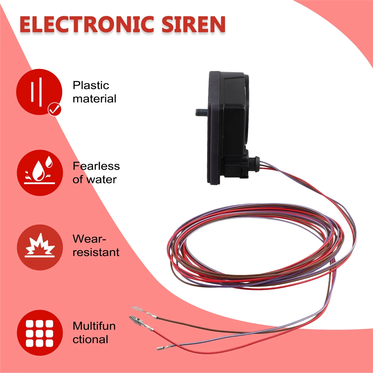 1K0951605C 1K0951605F Anti Theft Alarm Siren Horn Set for VW Golf GTI Jetta Audi A3 A4 A5 A6 Q5 Q7 Electronic Alarm
