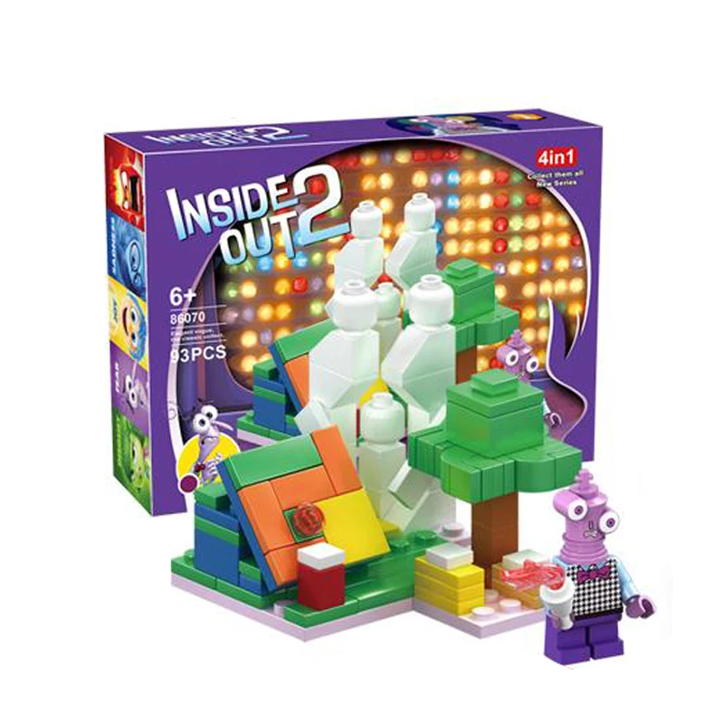 Toy Building Blocks Inside Out 2 Doll Assembly for Children Girls Birthday Gifts
