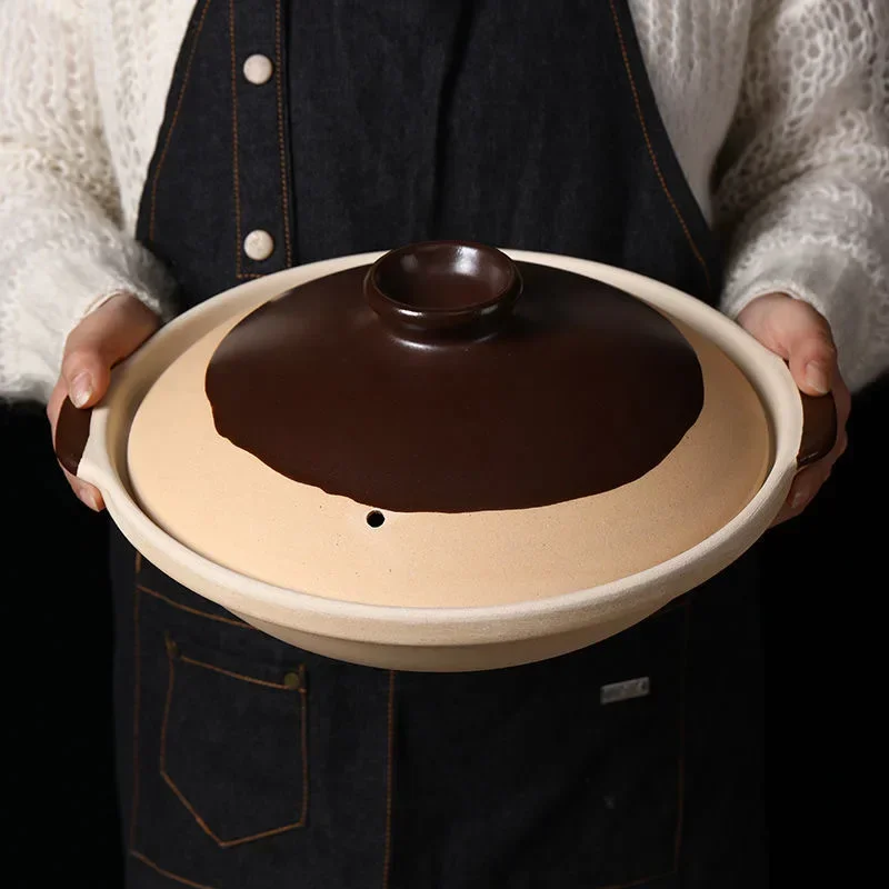 

650ml 810ml Chinese Style Traditional Old Fashioned Earthen Cooking Casserole Soup Rice Porridge Pot Clay Stewpan Pan