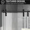 Shower Door 60" W x 76" H Frameless Sliding Shower Door,Frameless Shower Door with Sealing Strip and Waterproof Handle 4