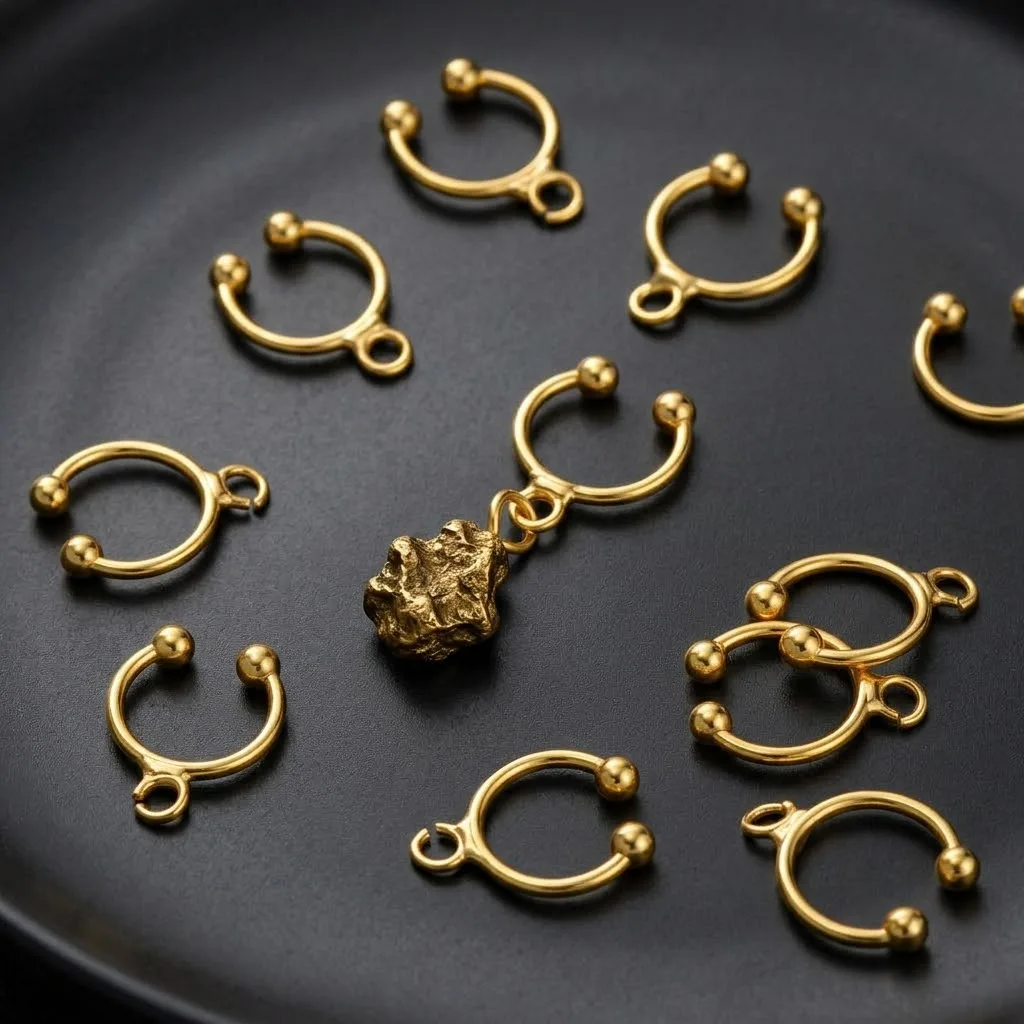 Set of 5 No-Piercing Ear Cuff Clips - Elegant DIY Earrings Accessories
