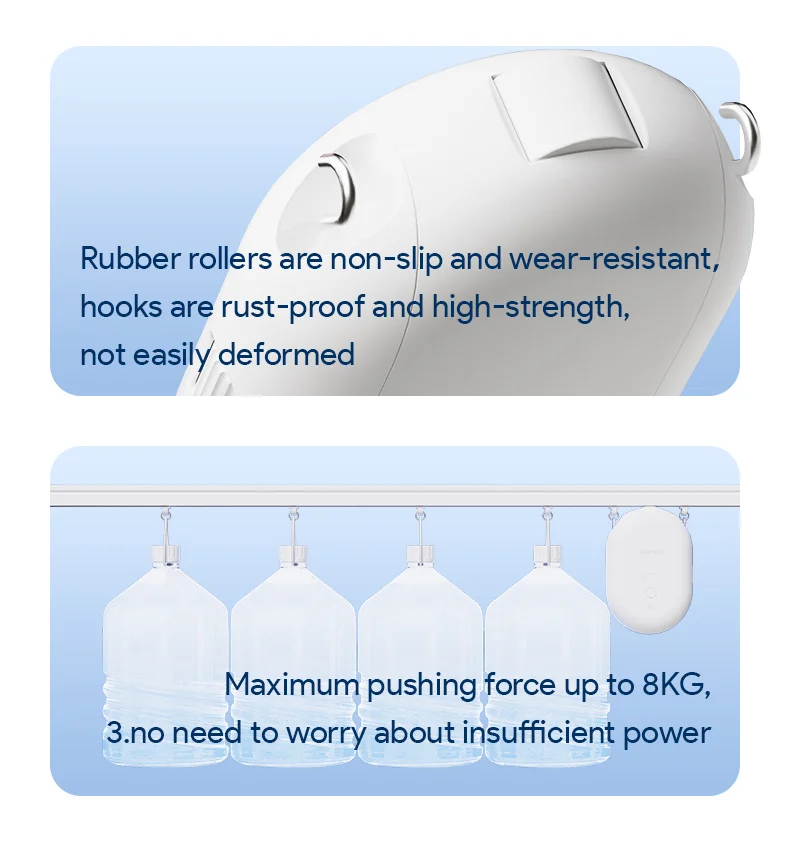 Tuya Smart Zigbee / Bluetooth Curtain Motor with Hooks Smart Curtain Pusher Robo