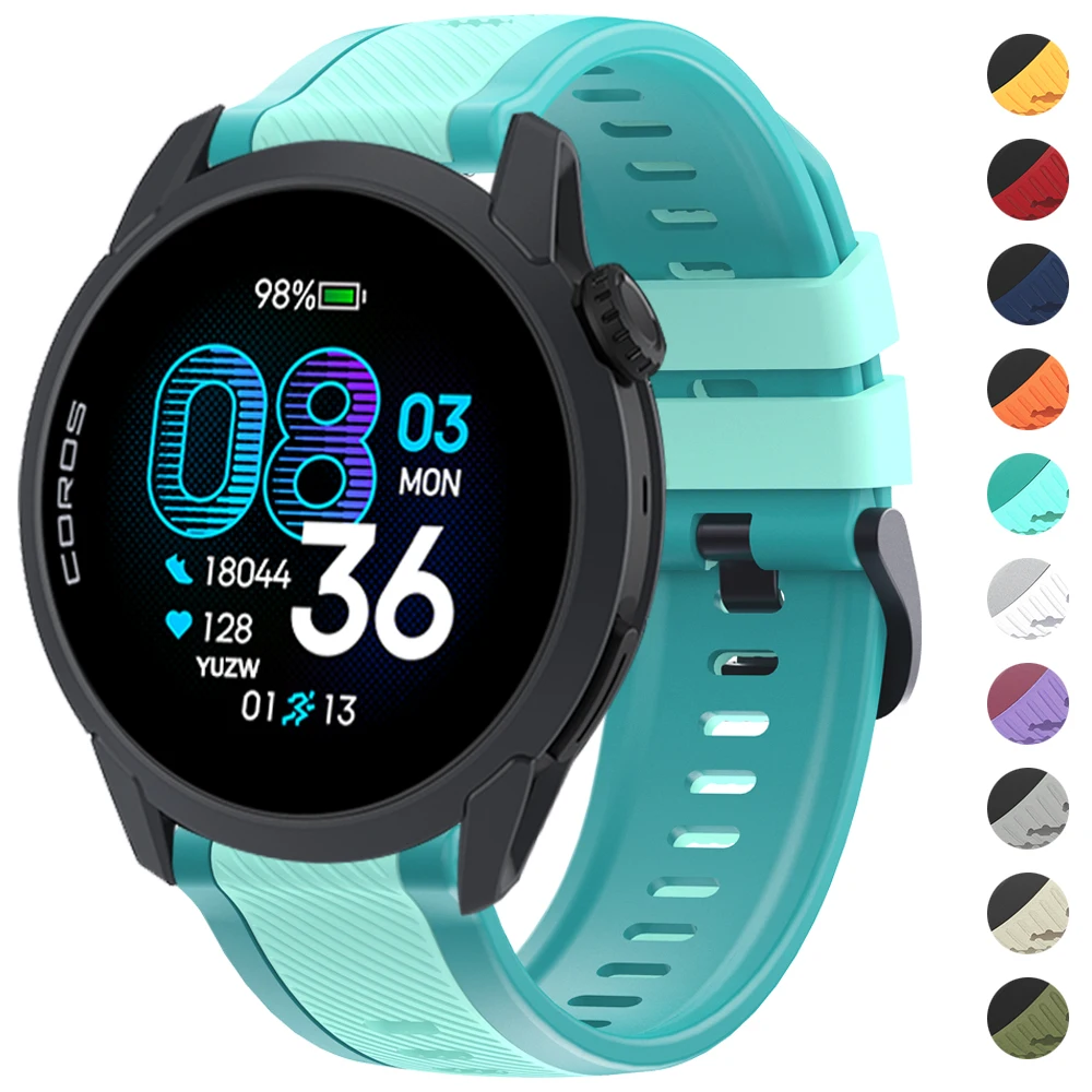 Dual-Color Silicone Watch Strap Replacement - Premium Quality Bracelet