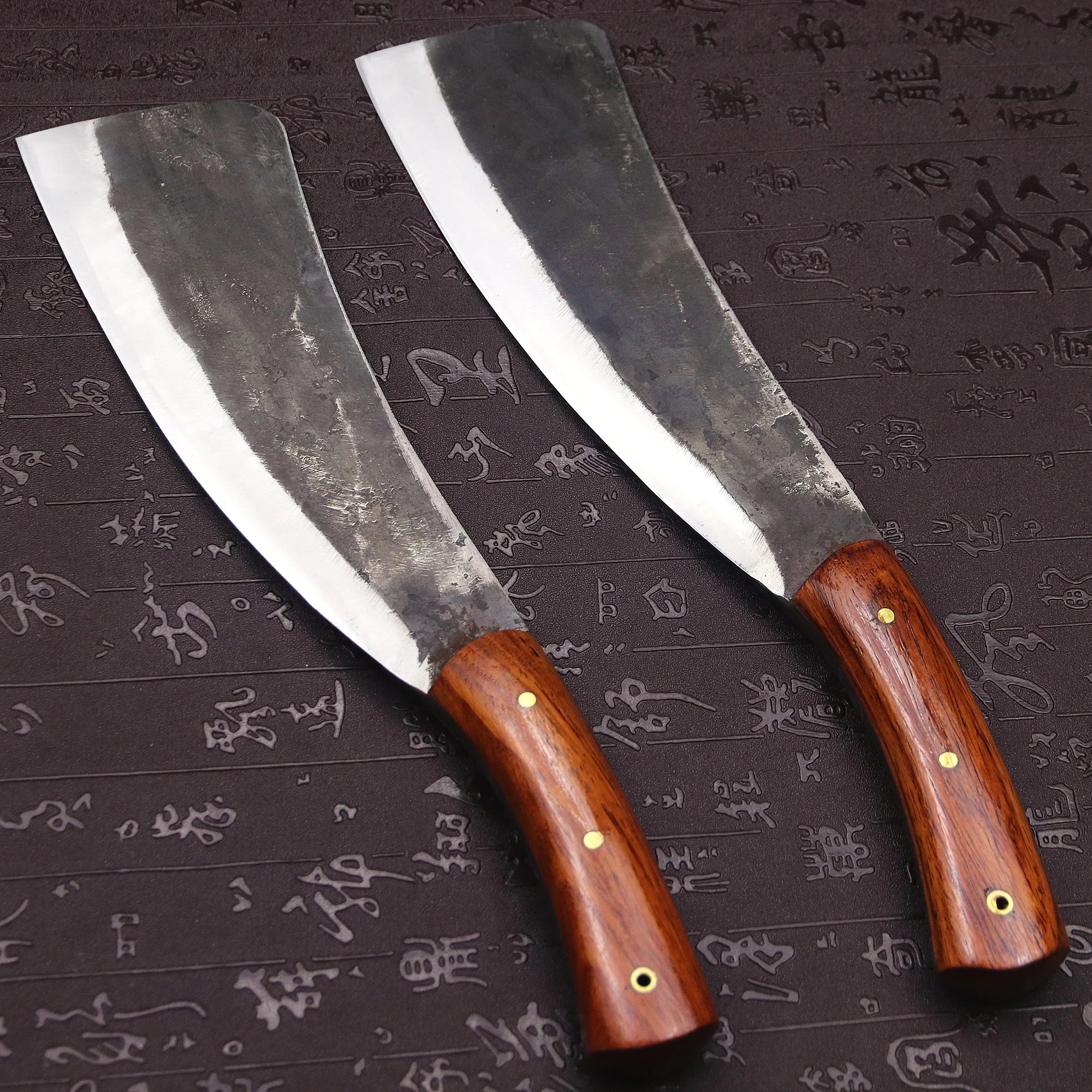 Japanese handmade forged high carbon steel 8mm upgraded and thickened integrated Tang sharp wood cutter, jungle logging knife 3