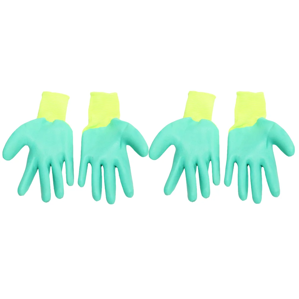 

2 Pairs Hamster Bite Resistant Gloves Scratch Proof Pet Feeding Supplies