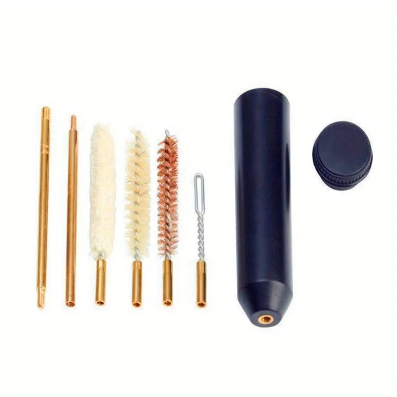 7Pcs Kits 9 Mm Black Pistol Cleaning Kit Hand Gun Rod Brush Gun Cleaning Tools 22/45/357/9 Mm