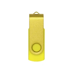 Enhanced High - Speed Metal USB Flash Drive - Multiple Storage Capacities - 64 GB (Yellow)